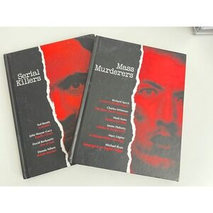 Serial Killers and Mass Murderers True Crime Hardcover Book Set 2 Volumes